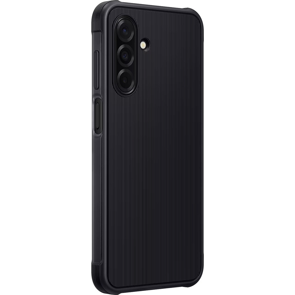 Etui Samsung Rugged Case do Samsung Galaxy A26 5G w eleganckim, czarnym kolorze zapewnia solidną ochronę przed upadkami i zarysowaniami.